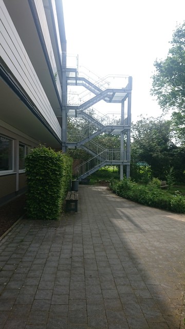 Bild Aussentreppe als 2. Fluchtweg. Kinderhospital Osnabrück am Schölerberg.